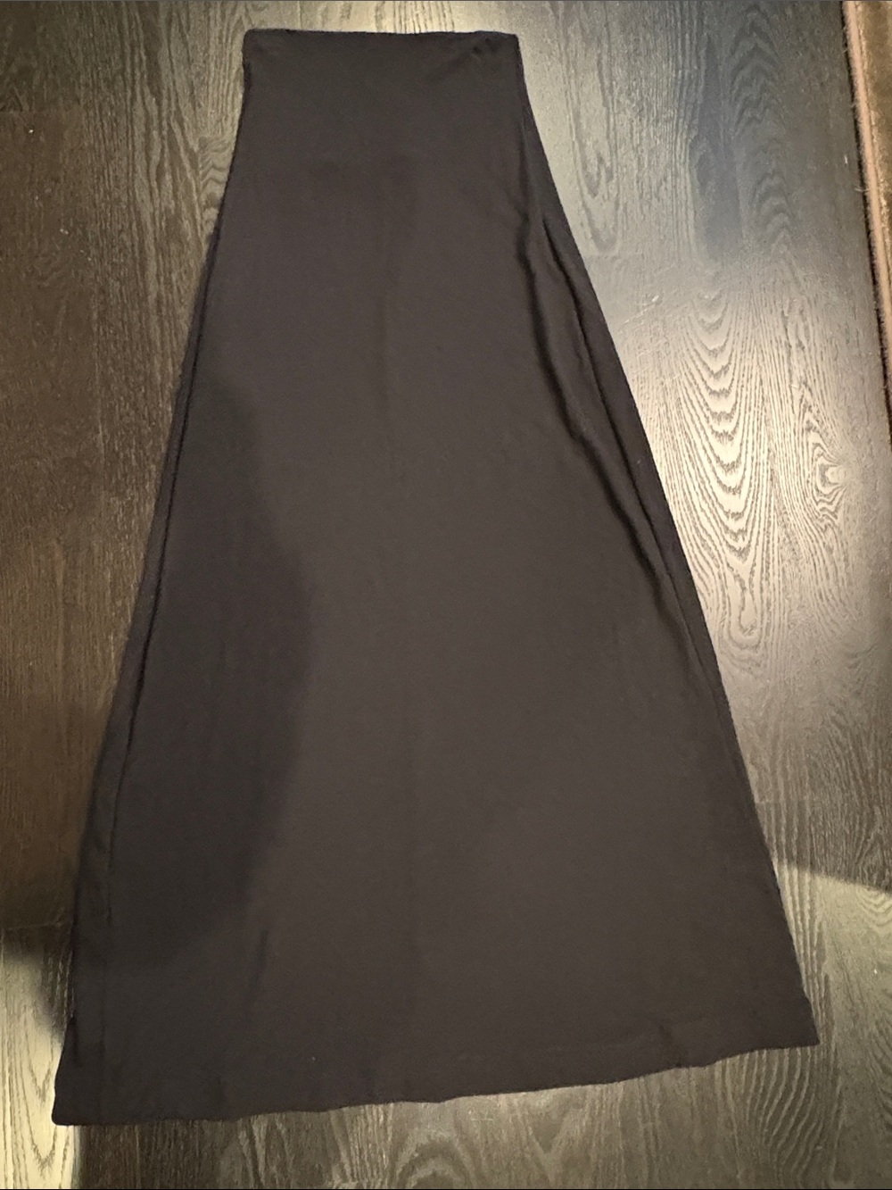 LESET Black Knit Maxi Skirt - Sleek A-Line Silhouette